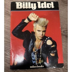 VINTAGE 1985 BILLY IDOL BOOK / ROBUS BOOKS  BY PHIL S. TENE 80’s Rock